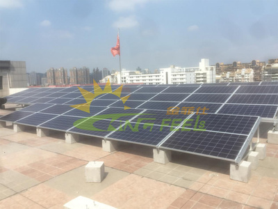 平面屋顶横排铝合金太阳能支架系统